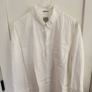 J Crew Men's Slim Untucked Secret Wash Stretch Shirt Size XL White